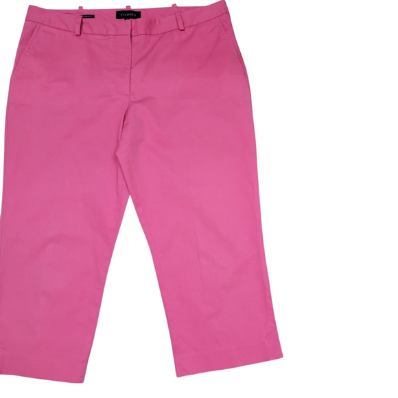 Talbots Signature Mid-Rise Capri Chino Pants Womens Size 14 Waist 36" Inseam 21" - Picture 3 of 8